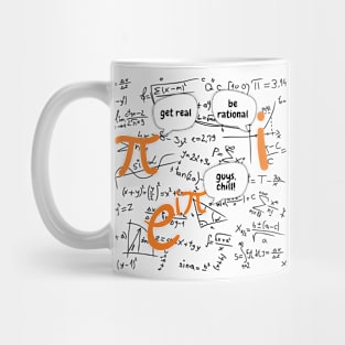 get real, be rational, funny design for math lovers Mug